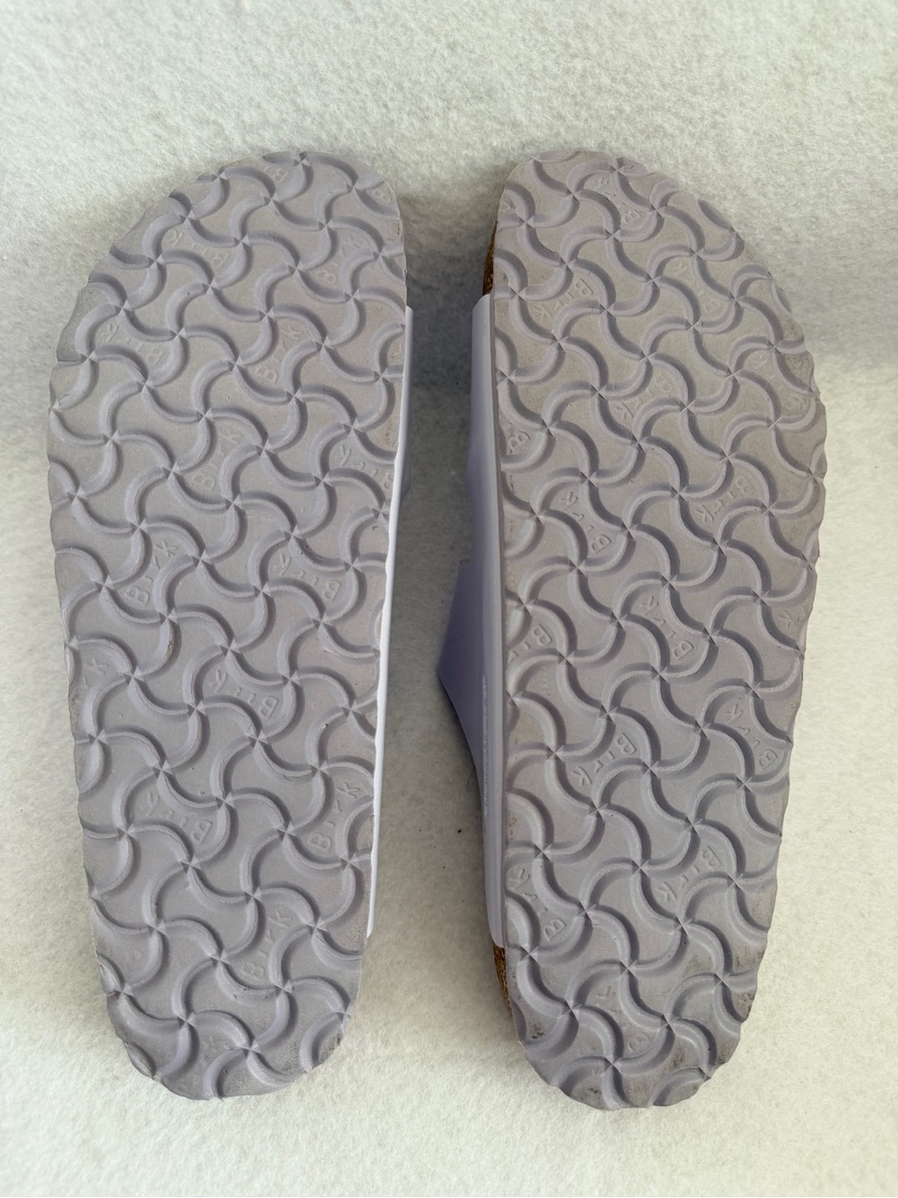 Birkenstock Arizona Patent Double-Buckle Sandal in Light Lavender - Picture 5 of 5
